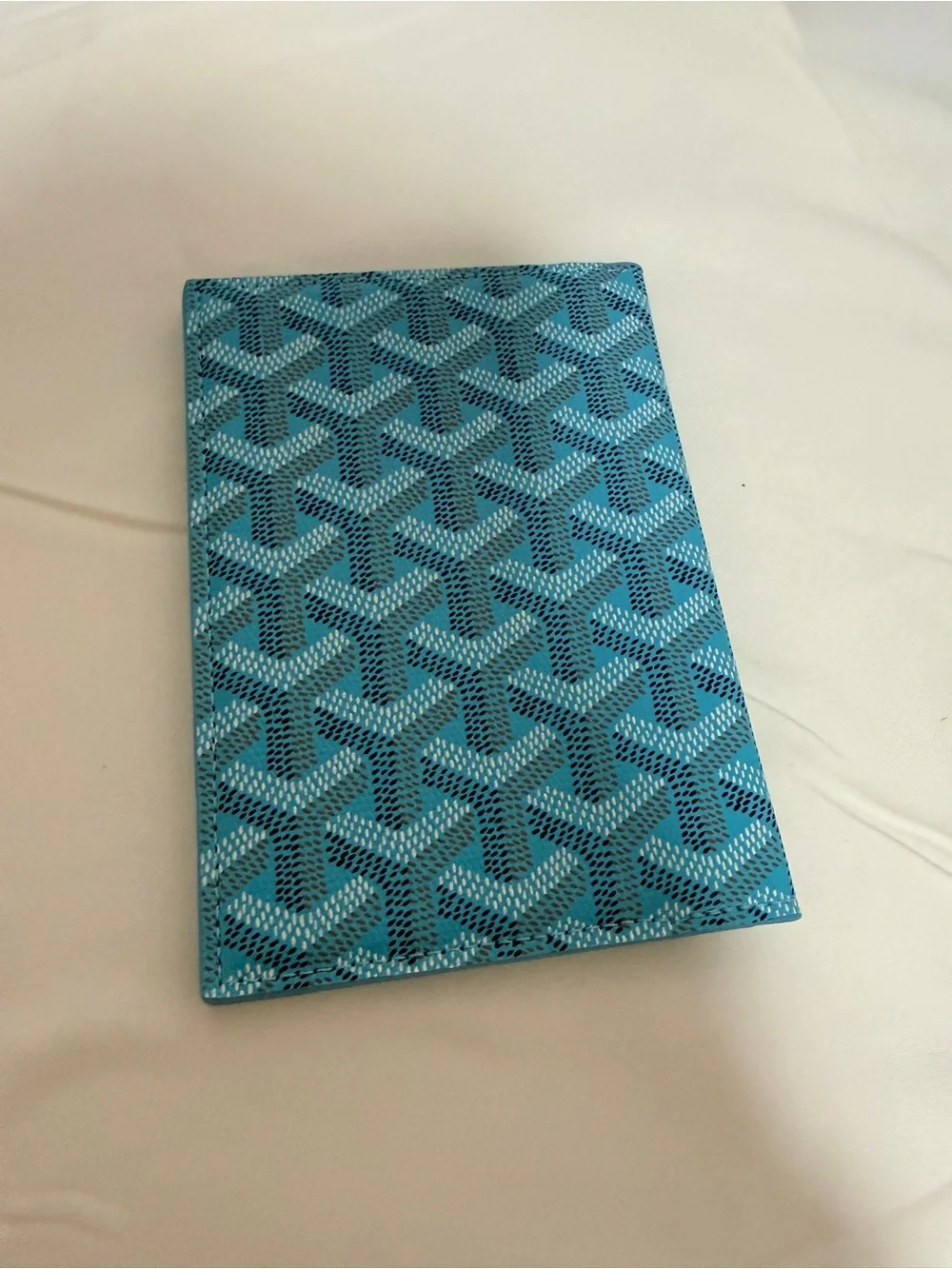 Blue Patterned Passport Cover - Picture 1 of 3